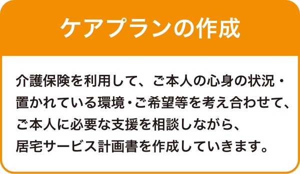 ケアプランの作成